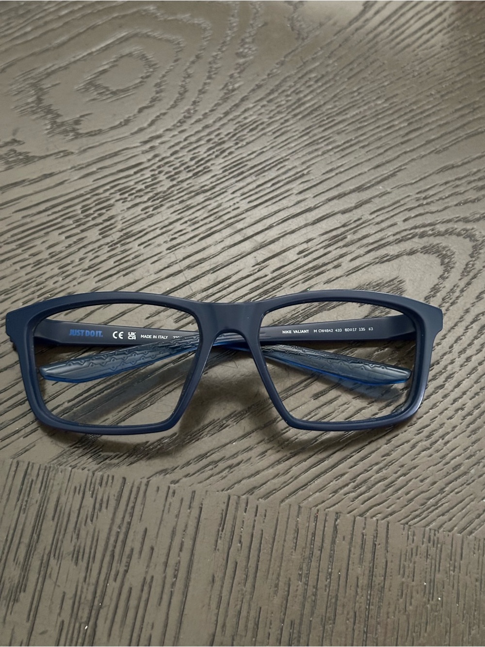 Nike Valiant Navy Matte Temple Sunglass Arms with Subtle Logo